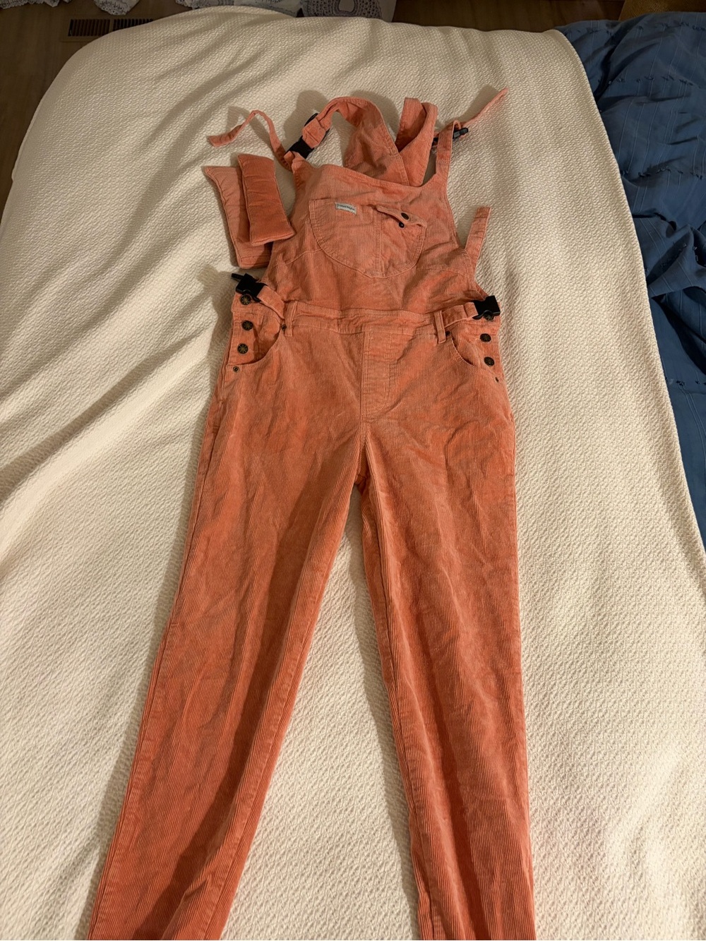 Mumsie Corduroy Overalls in Rose